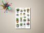 Preview: Sticker-Sheet mit Sukkulenten und Zimmerpflanzen – handgefertigt und handgemalt